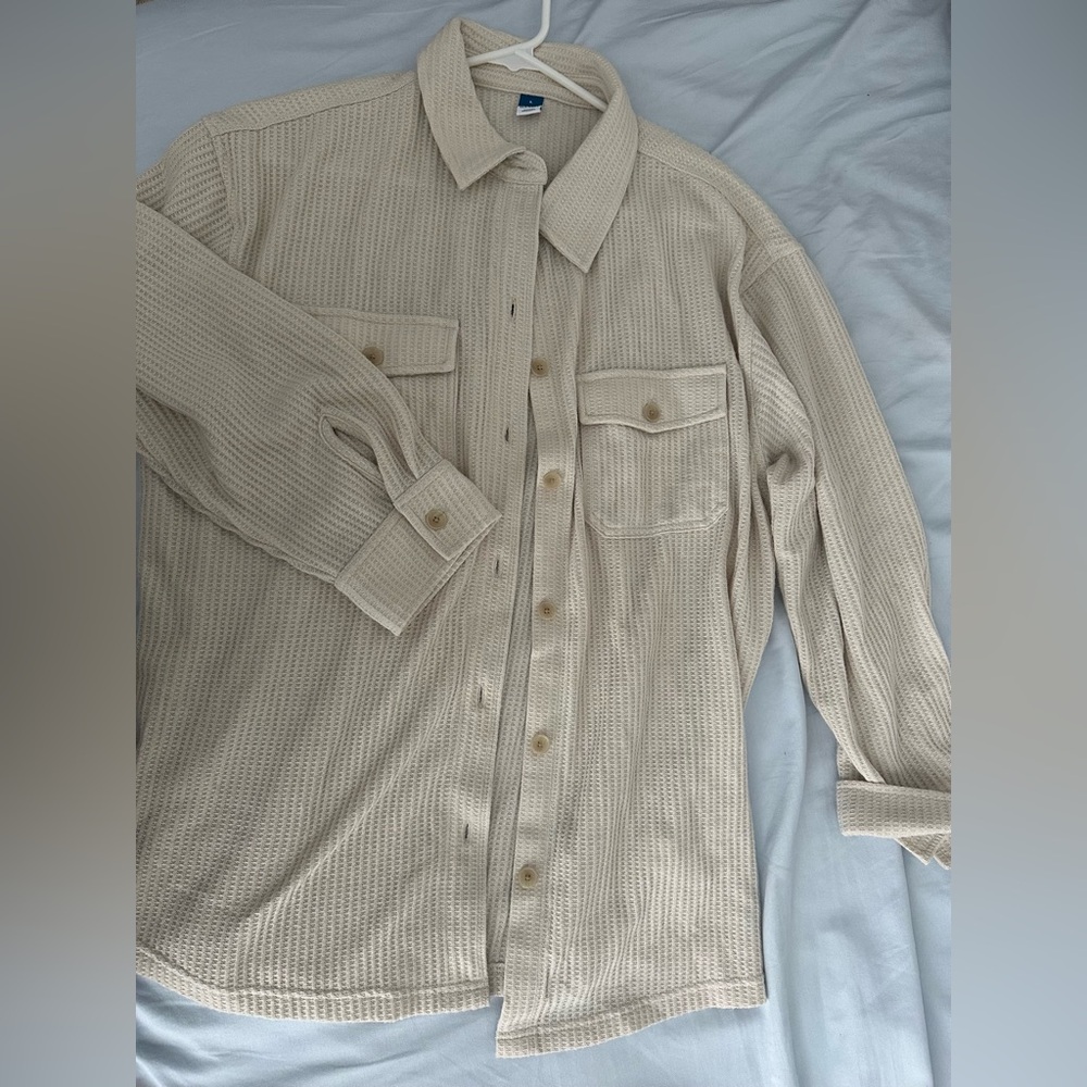 Women’s old navy waffle knit shacket size Large